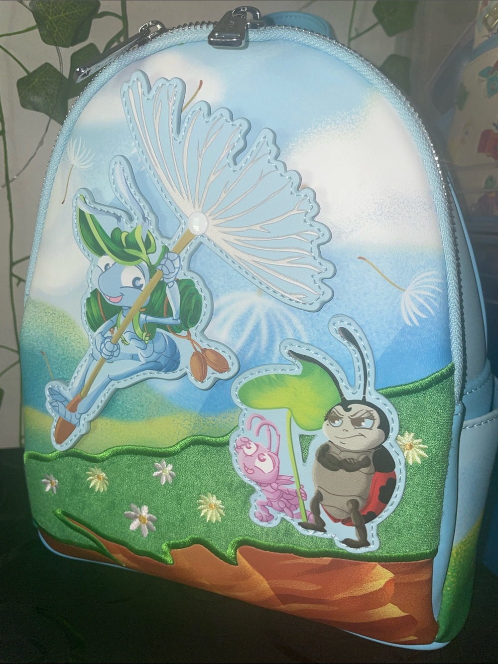 Loungefly Disney Pixar A Bug's Life Flik Flying Mini Backpack